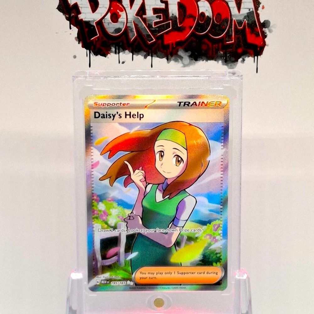 Pokemon Trading Card - Daisy's Help with Green and Purple